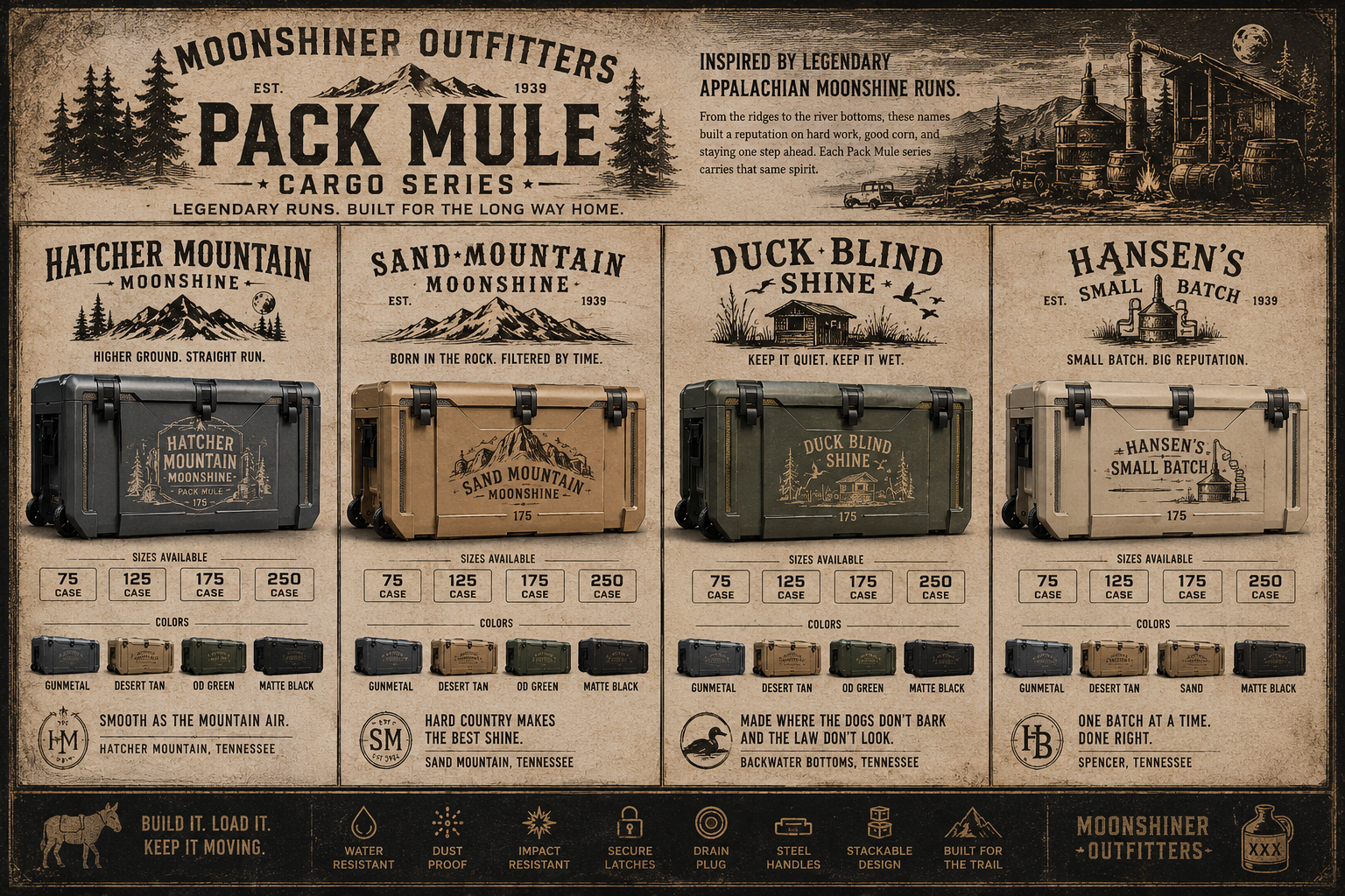 Moonshiner Hard Side Pop-Up Camper brand sheet